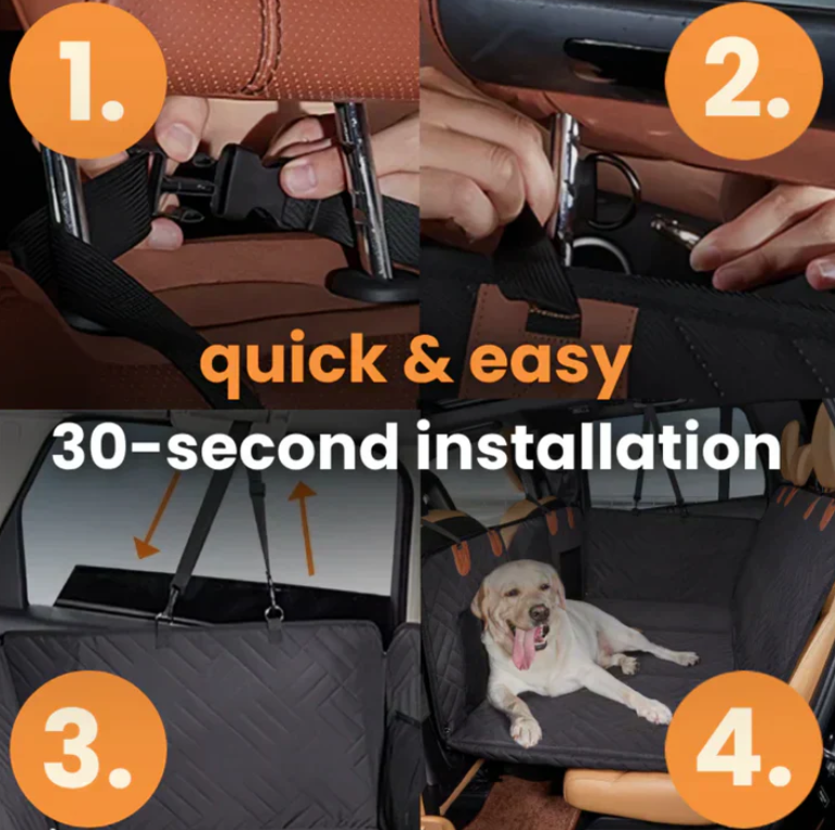 PAWDURA V3 Ultimate Protector™ - Hard Bottom Car Seat Protector